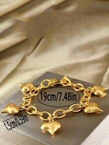 1 brazalete de estilo bohemio de Oriente Medio con diseño único en forma de corazón, elegante y hermoso, adecuado para fiestas diarias y festivas, y también puede ser un regalo perfecto para familiares y amigos