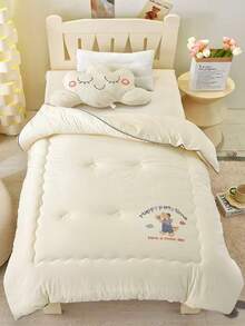 1pc Children/Infant Blanket, Premium Handmade Embossed Design, Soft, Breathable, Warm & Comfortable Children's Blanket, Animal Pattern Design, Best Gift For Infants & Children, Suitable For 10°-30°C