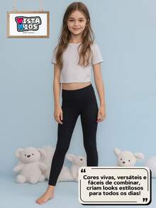 Plain Children's Leggings, Girls' Youth, Assorted, Sizes 1 To 16, Comfort And Style, Cotton Legging Pants - Nhiều màu - Xem 7