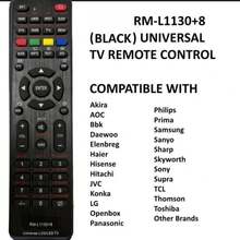 通用电视遥控器，兼容三星//Vizio//海信/夏普等品牌智能电视 - 黑色 - 查看 6