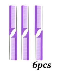 20/1Pc Set Rat Tail Comb, Hair Sectioning Dyeing Comb With Hooked Tail End Pointed Tail Comb Hair Combs Sectioned Hair, Hair Combs, 20/1PC Carbon Fiber Plastic Dyed Combs Stainless Steel Pintail Hair Coloring Comb Tail Comb Highlight Comb