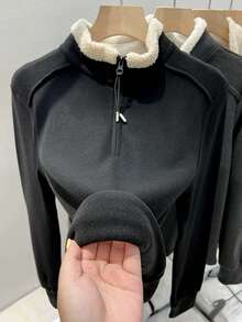 Vera Lane Winter Fall Korean Style Y2k Old Money Christmas Halloween Rave Outfits Concert Outfits For Women Going Out Tops Women Half Open Zipper Hoodie