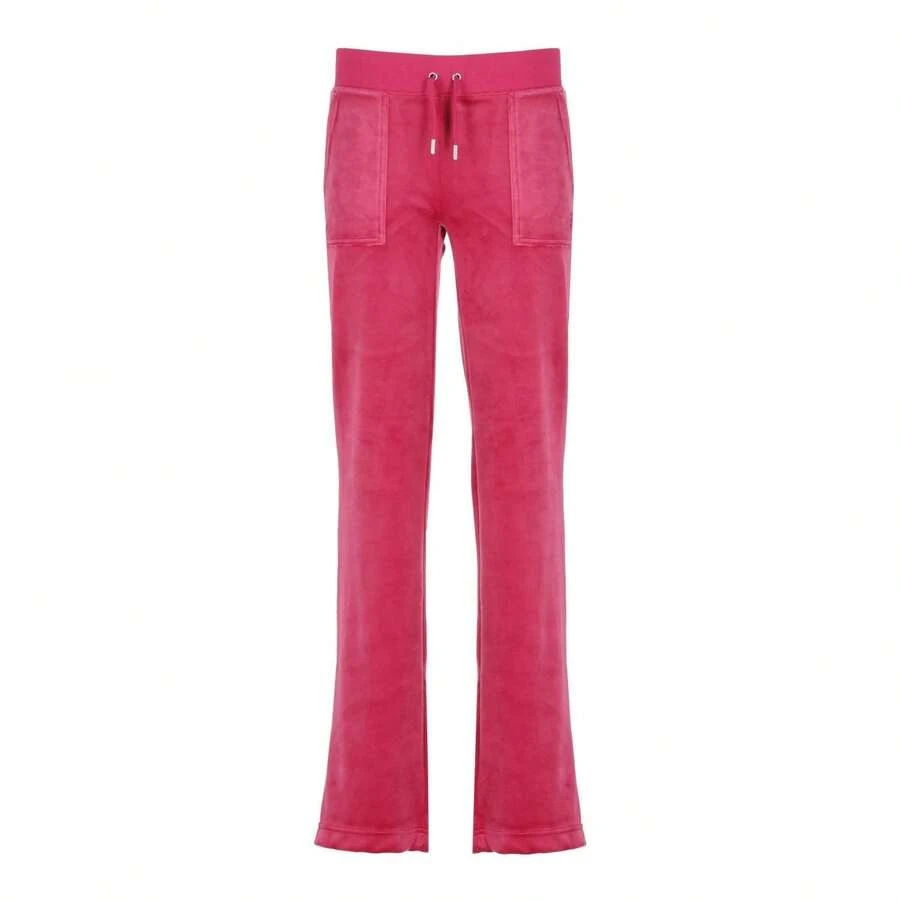 Juicy Couture بنطلون نسائي وردي - أحمر بنفسجي - مشاهدة 1