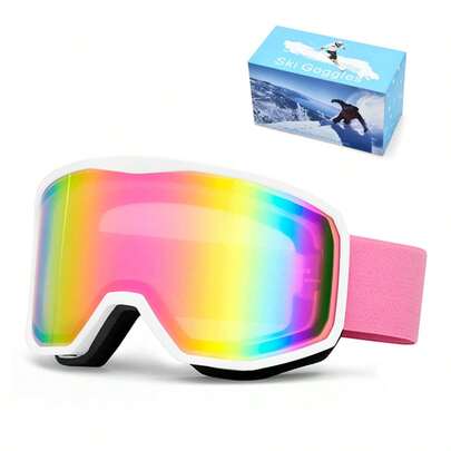 New Cross-Border Spherical Ski Goggles Double-Layer Anti-Fog Men And Women Outdoor Ski Glasses