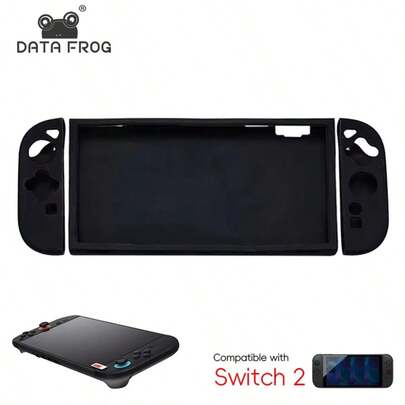 DATA FROG Silicone Protective Cover For Switch 2 Game Console Comfortable Shell Case Hand Grip Case Game Controller Accessories