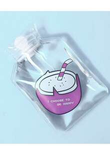 زجاجة ماء ساخن شفافة بتصميم كرتوني جديد، دفاية يدوية صغيرة محمولة قابلة لإعادة التعبئة، وسادة تدفئة للبطن، كيس ماء ساخن مقاوم للانفجار