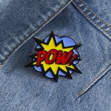 Creative Asymmetrical Metal Brooch, Exquisite Accessory