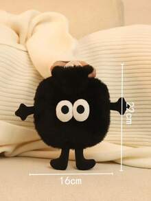 可爱的煤球热水袋，热水袋带软套 - 经典热水袋，用于缓解疼痛、颈部和肩部、脚部保暖、缓解痛经、冬季冷热疗法 - 彩色 - 查看 9