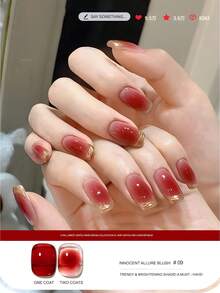 1 Bottle 15ML Trending Translucent Jelly Nail Polish, Fades Beautifully, Popular Autumn/Winter Shade, Nail Gel Lacquer Set, 2025 New Collection - Multicolor - View 16