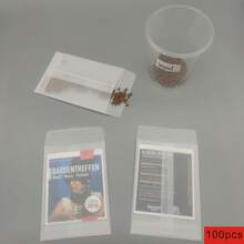 50/100pcs Semi-Transparent Envelopes, Multi-Size Options, Suitable For Seed Storage, Coin Envelopes - Clear - View 10