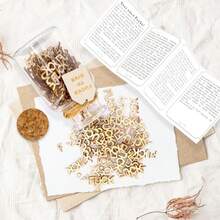 1Pc Jar Of Fu C K S Gift Jar Of Fu C K S To Give F U-C K Jar With Wooden Cutout Letter Piece Bad Mood Vent Spoof DIY Craft Mother's Day Birthday Day,Anniversary, Holiday, Encouragement Thanksgiving Day Fun Gift To Friend,Funny Deco Fu-C-Ks In Glass Funny Gag Gift - Multicolor - View 8