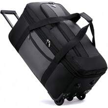 Maletas de Viaje 28 Pulgadas, Mochila de Viaje con Ruedas Giratorias, Maleta De Mano Múltiples Compartimentos(negro) - gris - Ver 13