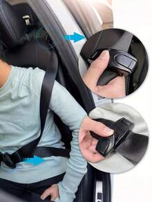 Car Seat Belt Clip, Children's Car Buckle, Webbing Buckle, Seat Buckle, Anti Stretch Neck And Abdomen, Seat Belt Limit Clip, Car Seat Belt Stop Adjustment Clip,Car Seat Belt Adjustment Anchor, Anti Pinch Neck And Shoulder Protection Limiter, Belly Protection Auxiliary Non Child Safety Seat,1set Car Safety Belt Adjuster & Positioner, Prevent Neck Choking, Adjust Child Safety Seat Shoulder Strap, Comfortable, Suitable For All Seasons - Multicolor - View 2