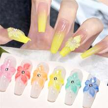 Mtssii 4PCS/Set 8ml Glass Jelly Non Stick Hand Extension Gel Nail Polish For 3D Carved Flower Nail Art Acrylic Gel Varnish Solid Builder Gel,Nail Art Building UV Gel Milky Jelly Hard Gel For Nail Painting Carving Tools - 彩色 - 查看 6