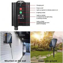 15M E27 LED Festoon String Lights Outdoor Dimmable Xmas Wedding Party Patio Lamp - trắng - Xem 4