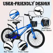 Kids Bike, 14 16 20 Inch Kids' Bicycles With Training Wheels/Kickstand For Boys And Girls Ages 3-12 Years, Sports Bicycle For Kids, Easy Assembly, Multiple Color Option - Blue - View 4