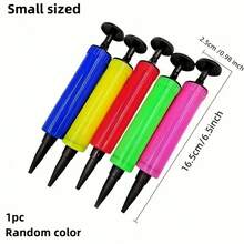 1/2/3/5pcs Manual Balloon Inflator Pump - No Electricity Needed, Random Colors (Red, Green, Yellow, Pink) Handheld Latex & Foil Balloon Inflator - Easter, Wedding, Christening, Thanksgiving Party Accessory, Easy Operation Durable Design, Essential Tool For Celebrations
