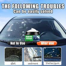 Car Glass Polishing Paste - Windshield Renewal And Oxidation Removal, Long-Lasting Protection For Clear And Quiet Vision Wipers, Suitable For Car Maintenance