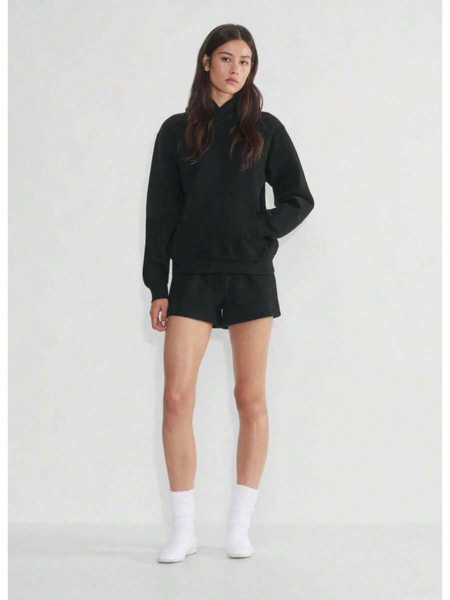 Women's Shorts High Waisted Summer Workout Lounge Shorts With Pockets - Black - View 1