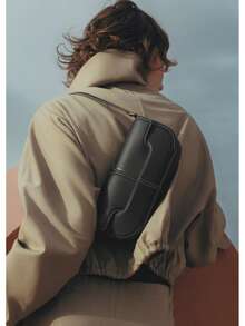 1pc包包手提包偏好包型高级感皮革手提包小众设计包新款简约奢华斜挎包时尚单肩包 - 彩色 - 查看 8