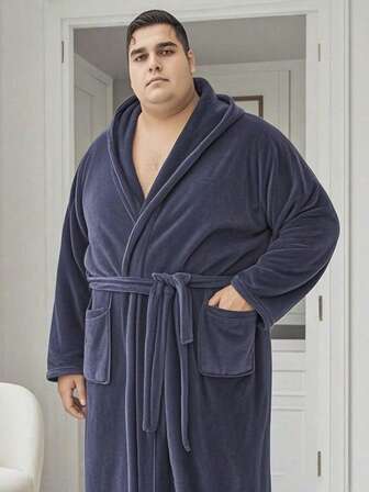 1 st badrock i korallfleece, unisexdesign, plus size för kvinnor