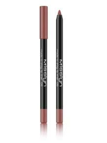 Misslyn Long-Lasting High Pigment Lip Liner Pencil, Creamy Gel Formula, Smooth Application, Natural Makeup Effect, Can Be Sharpened With Pencil Sharpener, High Color Payoff, Creates Natural Lip Look, Long-Lasting Matte Finish Lip Liner Pencil