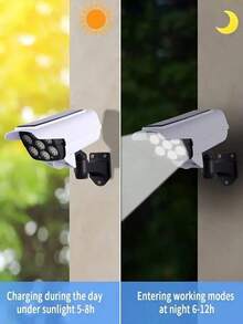 1PC Motion Sensor Solar Light, 2000 Lumens, 77LED Spotlight, 3 Functional Modes, Wireless Floodlights For Hotels, Porches, Gardens, Courtyards, Lanes, Virtual Security Camera - Solar And Motion Sensing -2025 Upgrade -1200mah