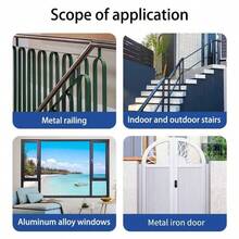 Metal Surface Paint, Rust-Proof Paint, Rust Converter Paint, Suitable For Indoor And Outdoor Metal And Rusted Metal Surfaces, Waterproof, Sunproof, Moisture-Proof, Quick-Drying, Used To Cover And Repair Rusted Metal, Multiple Colors, Odorless, Available In 180g/300g/500g Sizes, Comes With Tools - Multicolor - View 6