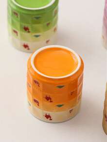 1 Pc Ceramic Coffee Cup, 165ml/5.6oz Tea Cup, Colorful Desert Camel Pattern Mug For Water, Juice, Latte, Espresso, Saudi Coffee, Arabic Coffee, Suitable For Home, Restaurant, Kitchen, Office, Cafe, Gathering, Party, Cute Drinkware, Practical Tableware