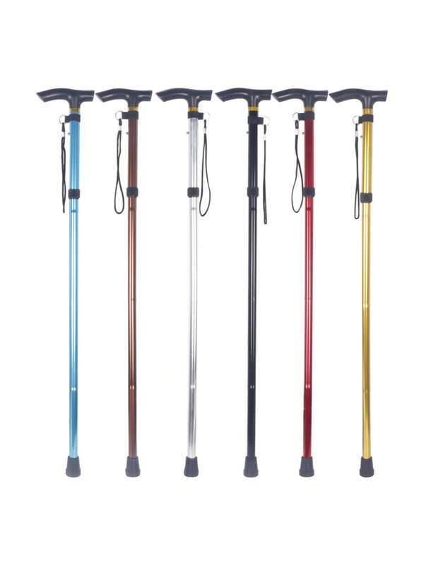 Canne de marche pliable pour hommes et femmes, canne d'équilibre pliable et légère pour personnes âgées, canne de marche réglable pour adultes, canne de randonnée réglable. Canne de marche pliable et légère - Canne de voyage pliante en métal d'aluminium réglable avec base en caoutchouc antidérapante. Convient aux passionnés de montagne, aux voyages longue distance.