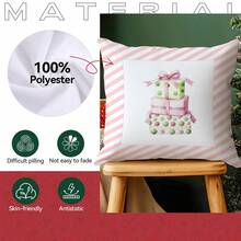 4pcs Christmas Gift Pattern Printed Pillow Case Set - Multicolor - View 3