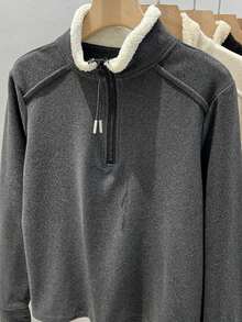 Vera Lane Winter Fall Korean Style Y2k Old Money Christmas Halloween Rave Outfits Concert Outfits For Women Going Out Tops Women Half Open Zipper Hoodie