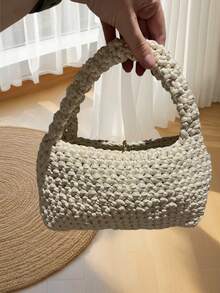 4pcs DIY Faux Leather Fabric Strips, Suitable For Crochet And Knitting - Total Weight 14.1 Oz (Approx. 390g/3.53oz), Length 36 Yards, Ideal For Making Bags, Blankets, Pillows And Rugs - Unique Metallic Colors, Polyester - Multicolor - View 9