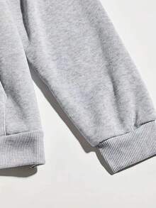 Envío Local - Sudadera de Moda para Mujeres, Diseño de Impresión de Postre Cinnabon, Sudadera Cómoda Fácil de Combinar, Tejido Mezclado Transpirable, Adecuada para las Estaciones de Primavera y Verano, Perfecta para Fiestas, Viajes Diarios y Regalos, Mostrando Tu Encanto de Moda, ¡Artículo Esencial! - Gris Claro - Ver 3