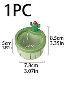 1PC Cactus Sink Filter Basket, Household Kitchen Creative Drain Basket, Sink Residue Anti-Blocking, Anti-Odor And Insect-Proof Filter, Kitchen Sink Sink Sewer Leftovers Garbage Filter Drain Basket, Household Creative Kitchen Drain Basket