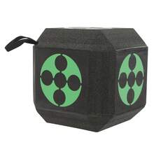 Cubic Archery Training Target, Target For Hunting Shooting Indoor Outdoor, Arrow Shooting Target For Use At Archery Ranges, Outdoor Events, And Home Practice, 23*23*23cm - Black+Green - View 7