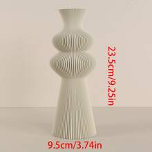 1 Modern Minimalist Plastic Vase, Suitable For Living Room, Study, Office Or Showroom - Creative Vase, Perfect For Flower Arrangement, Adding A Touch Of Elegance To Any Space Gifts Birthday Graduation Home Decor Back To School Room Decor School Supplies Flower Vase Glass Vase