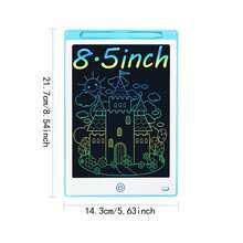 Tableta de escritura LCD de 8.5 pulgadas, pizarra electrónica para niños, pizarra para dibujar, pizarra para pintar, pizarra de juegos, pizarra de dibujo para niños, pizarra mágica para dibujar, bloc de dibujo, adecuado para juguetes de aprendizaje para niños - Multicolor - Ver 13