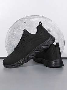 2025 Men's Casual Sneakers, Soft Sole Running Shoes, Black Athletic Shoes, All Season, Size 38-47 2000s Style Valentine's Day Ideas