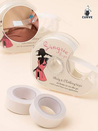 1 Roll Invisible Anti-Slip Stickers And Double-Sided Tape - Waterproof Transparent Garment Tape, Anti-Exposure Fashion Tape For Shirt Collars, Dresses, Underwear And Lingerie Accessories