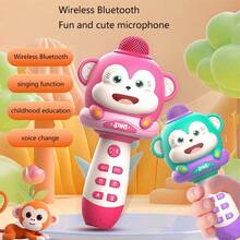 1pc + Wireless Microphone + Children's Microphone + Baby Singing Educational Toy + Classic Poetry Recitation + Parent-Child Interactive Toy - Multicolor - View 1
