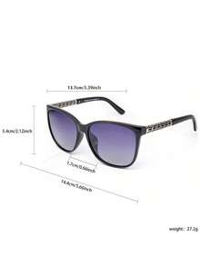 1 Peça Óculos de Sol Polarizados Grandes e Oversized para Mulheres, Óculos de Sol Grandes e Elegantes de Moda para Senhoras, Óculos de Gato Formato de Olho de Gato