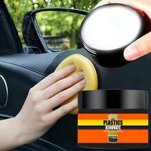Car Repair Interior Gloss Care, Multi-Purpose Car Repair Kit: Plastic Parts Replacement, Car Interior Shiny Wax, Tire Protector, Black Car Yellowing Repair Coating, Daily Car Care