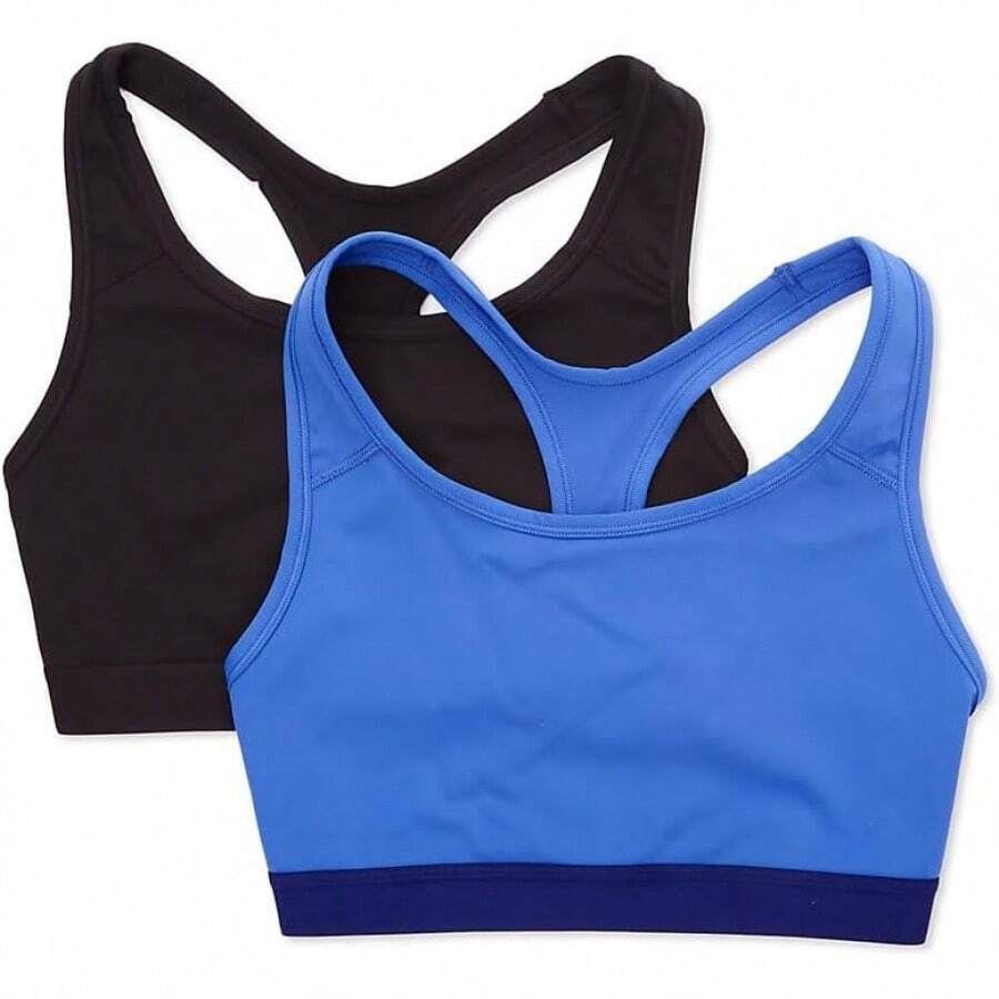 Of The Loom Women's Medium Impact Sports Bras Supports Without Padding