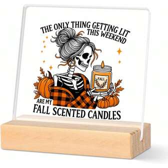 Regalo de otoño - Decoración de oficina linda, decoración bohemia para la sala de estar, regalos únicos para mujeres, decoración de escritorio, arte de pared, decoración del hogar - Ideal para el hogar, la oficina, la sala de estar; Excelente para la temporada de otoño y el Día de Acción de Gracias