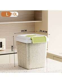 1pc米盒密封储物容器防虫收纳盒面粉家用储米桶米粮面桶碗柜防潮