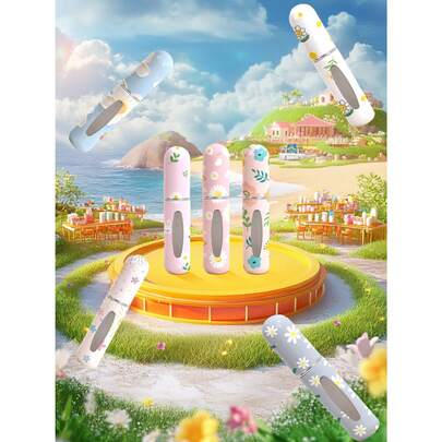 4PCS 5ml Refillable Perfume Atomizer – Flower Sea Series Travel Spray Bottle