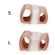 2pcs Unisex Silicone Toe Separator Pads - Foot Protection Pads, Hand Wash Only - Beige - View 7