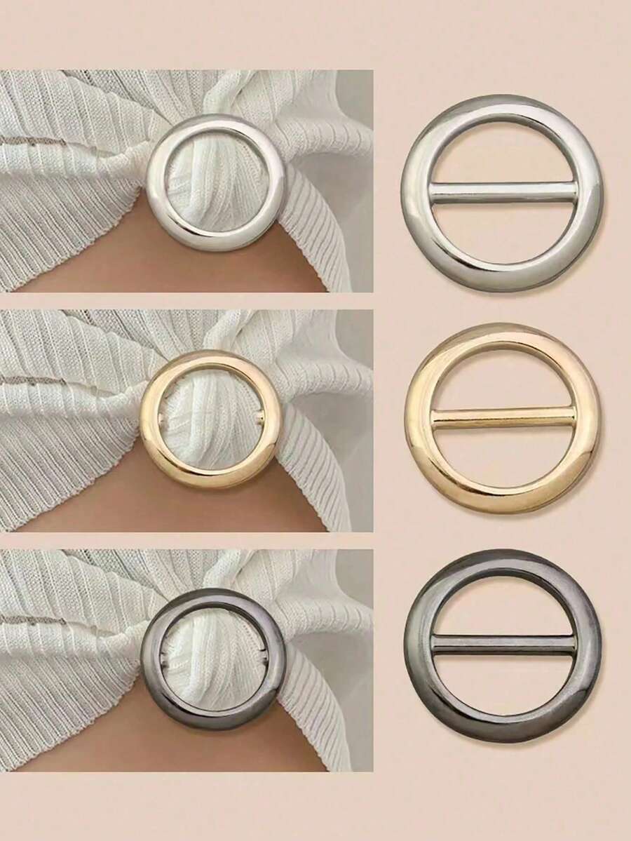1 Stück multifunktionale Metall Schal & Accessoire Clips - elegante und modische Accessoires geeignet für Schals, T-Shirts und Gürtel, passend für jeden Anlass (Zufällige Farbe)
