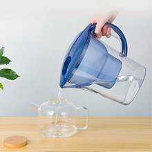 Jarra filtradora de agua de 2.5L, capacidad de 6 tazas | Elimina cloro, metales pesados e impurezas | Perfecto para el hogar, la cocina, los viajes y el campamento | Incluye 1 jarra + 1 filtro (opción de 6 filtros de repuesto) | Mejora el sabor y la pureza del agua del grifo - Multicolor - Ver 3